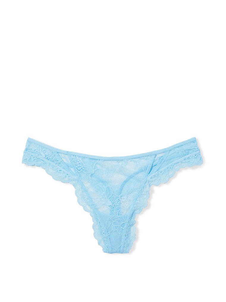 Lace Cutout Thong Panty image number null