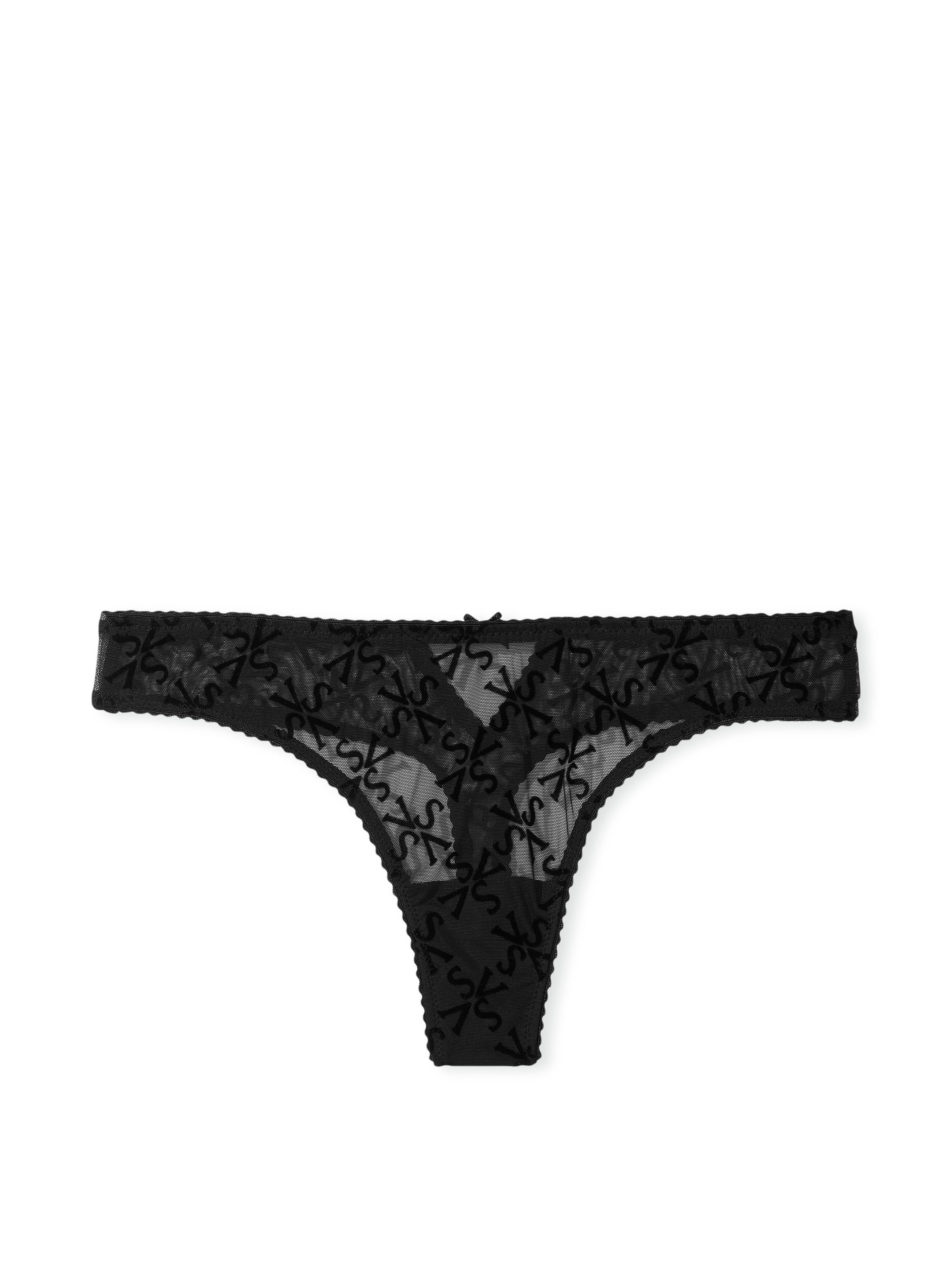 Logo Mesh Thong Panty image number null