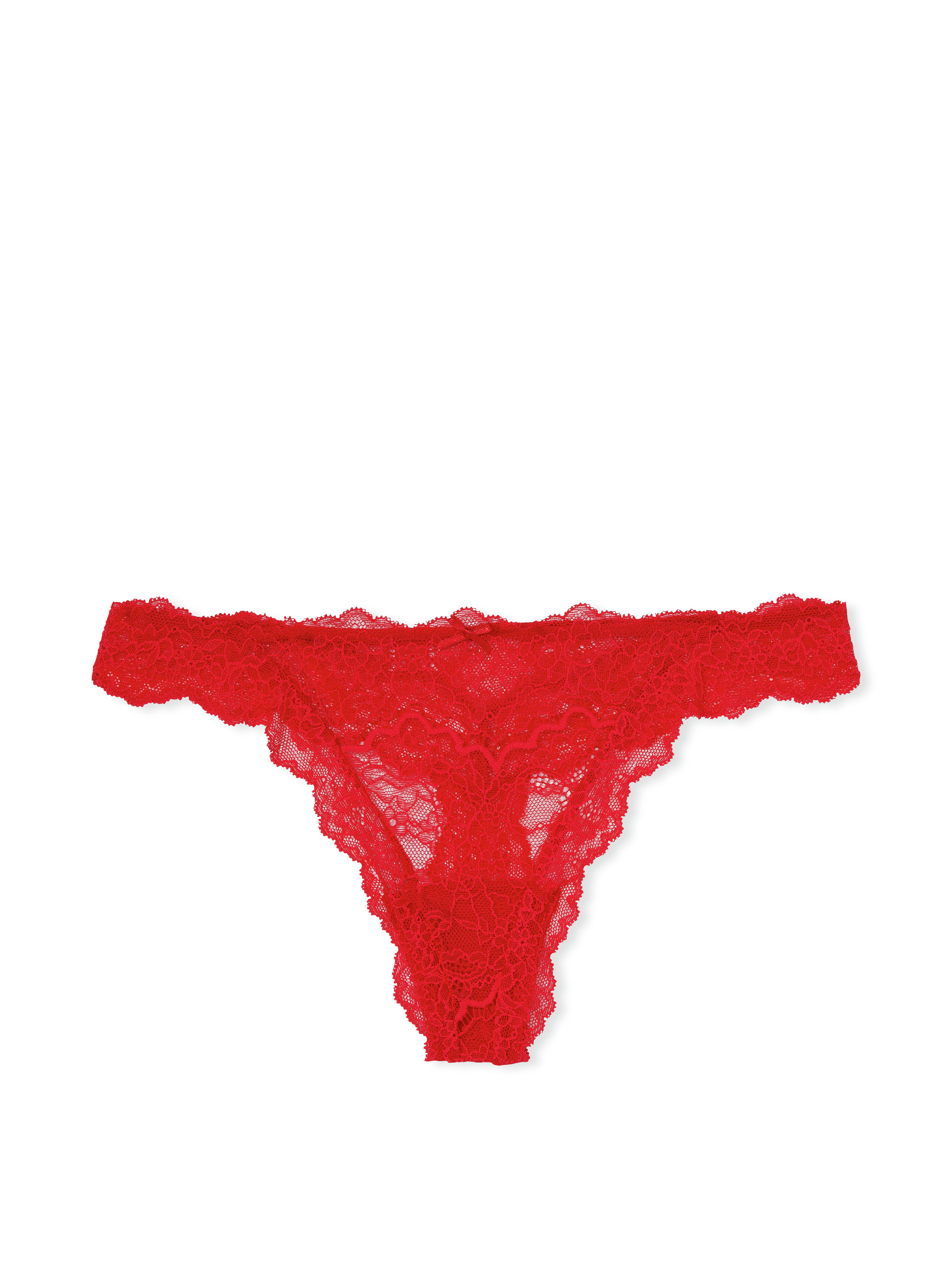 Floral Lace Thong Panty image number null