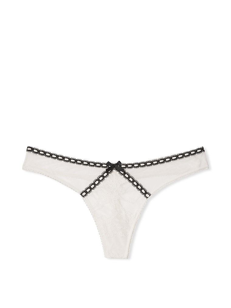 Heritage Ribbon Slot Thong Panty image number null