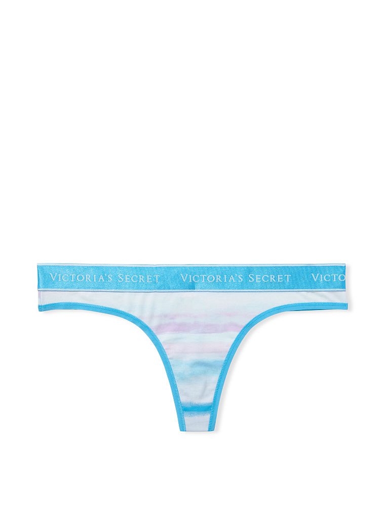 Logo Cotton Thong Panty image number null