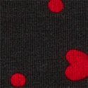 Stretch Cotton Hiphugger Panty, Black Dot Heart, swatch