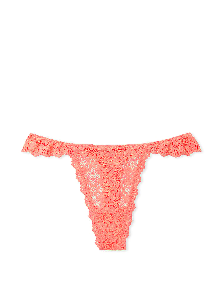 Lace Thong Panty image number null