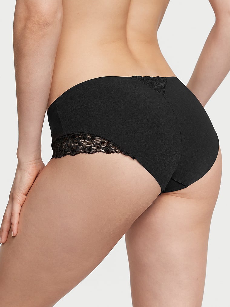 No-Show Lace-Trim Hiphugger Panty image number null