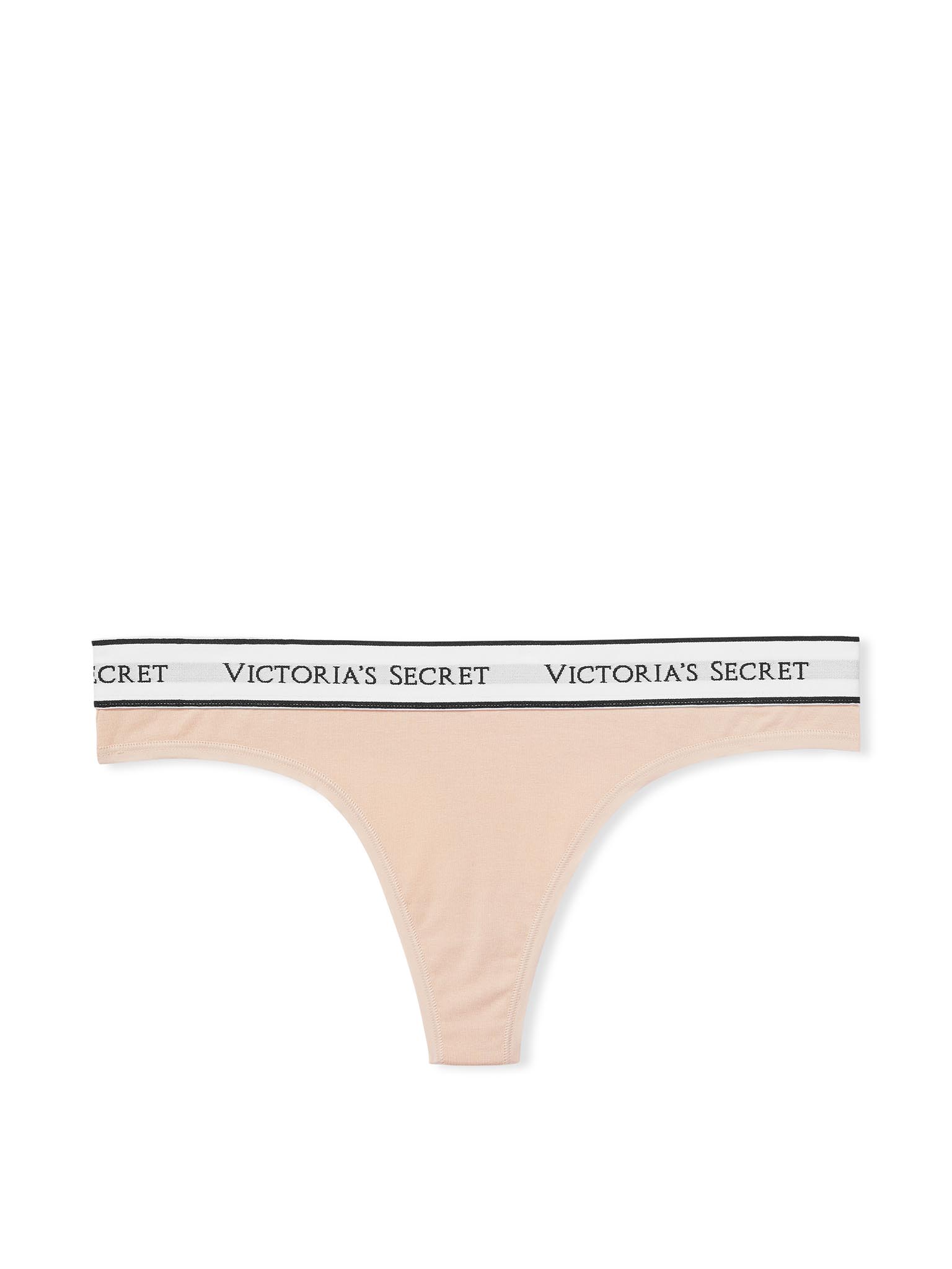 Logo Cotton Thong Panty image number null