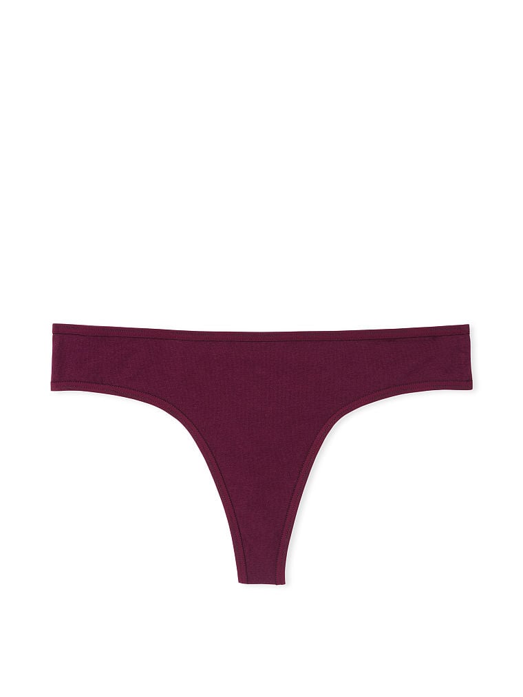 Mini Logo Cotton Thong Panty image number null