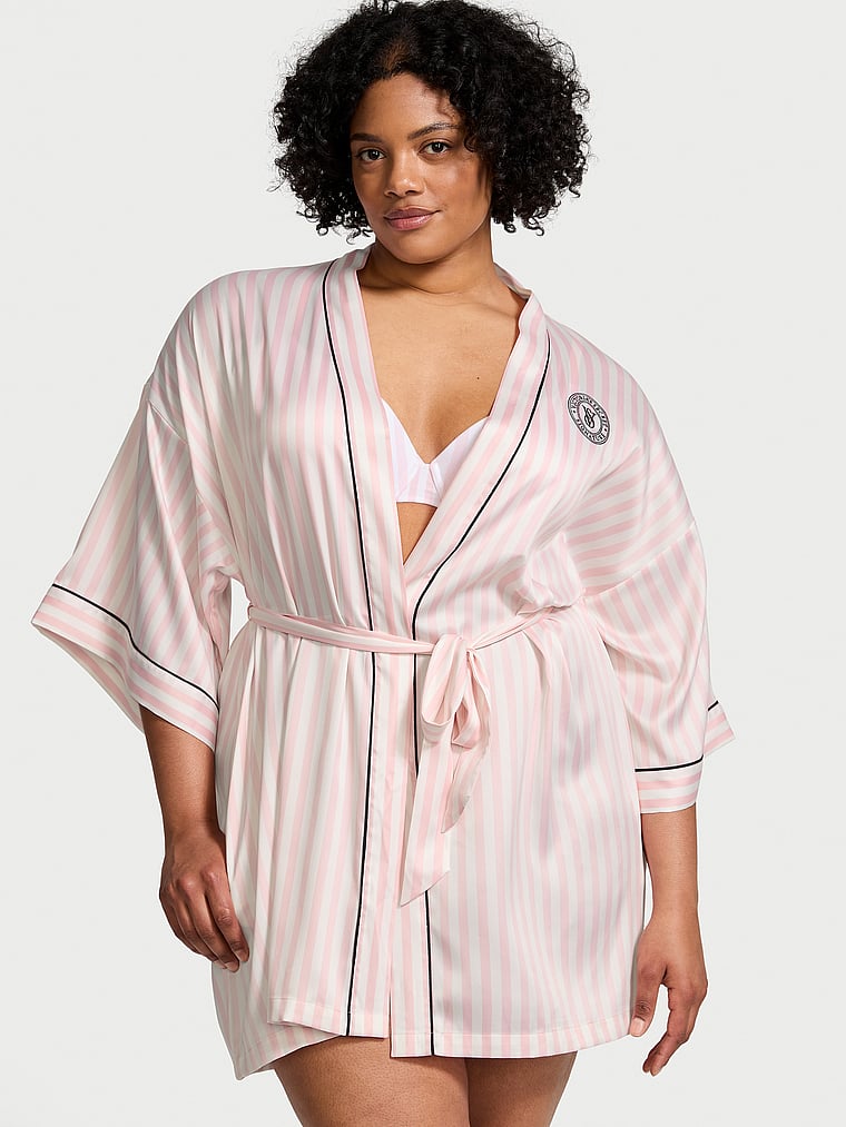 Victoria's Secret Fashion Show '24 Glazed Satin Short Robe